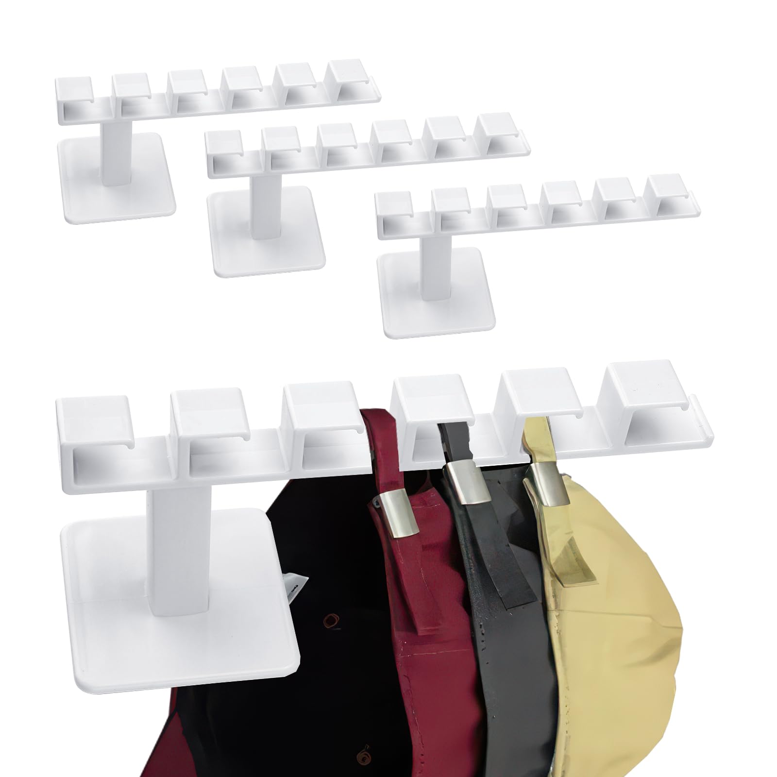 Organisateur de casquettes de baseball suspendu pour optimiser l'espace du placard