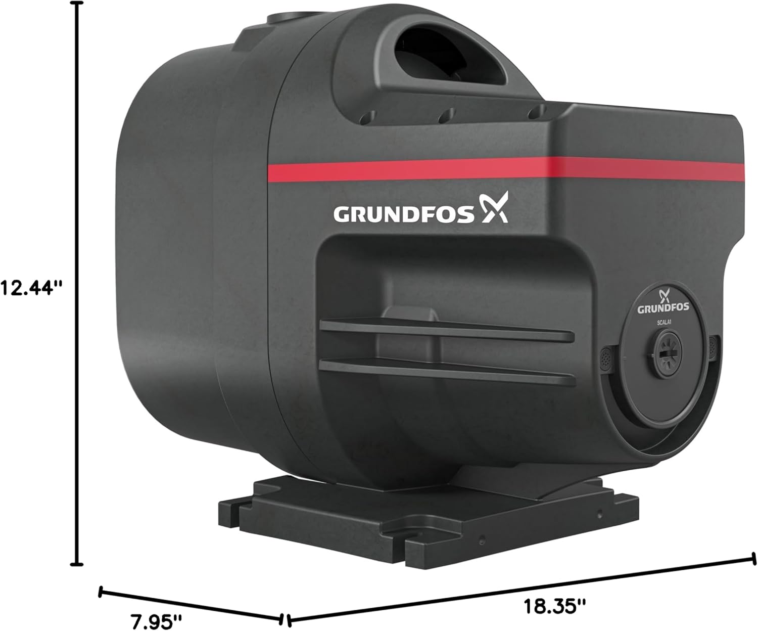 Dimensions of Grundfos SCALA1 3-45 Booster Pump