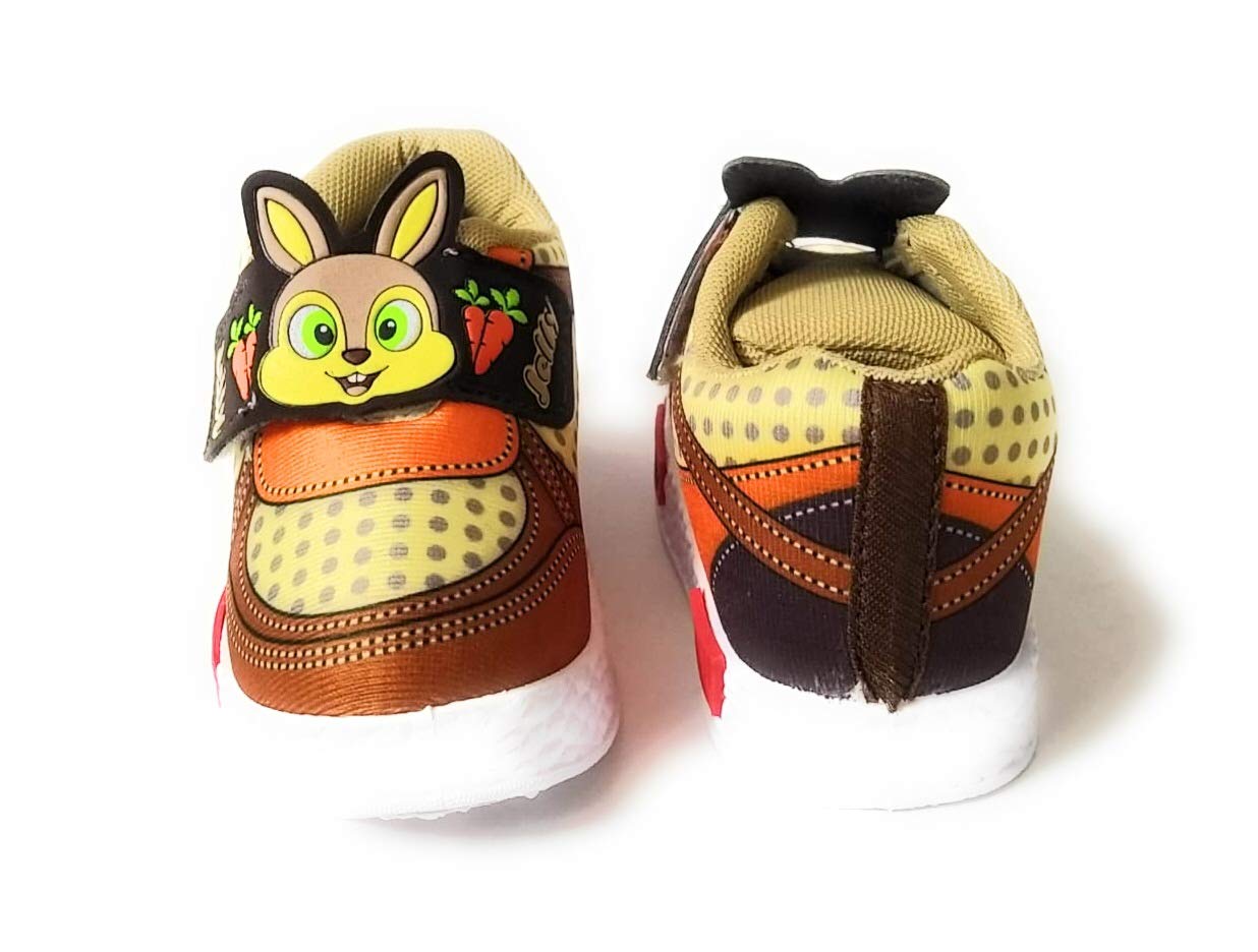 Coolz Baby Unisex Casual First Walking Shoes Jelly for 1-4 Years Boys and Girls (Brown, 2_Years) 3