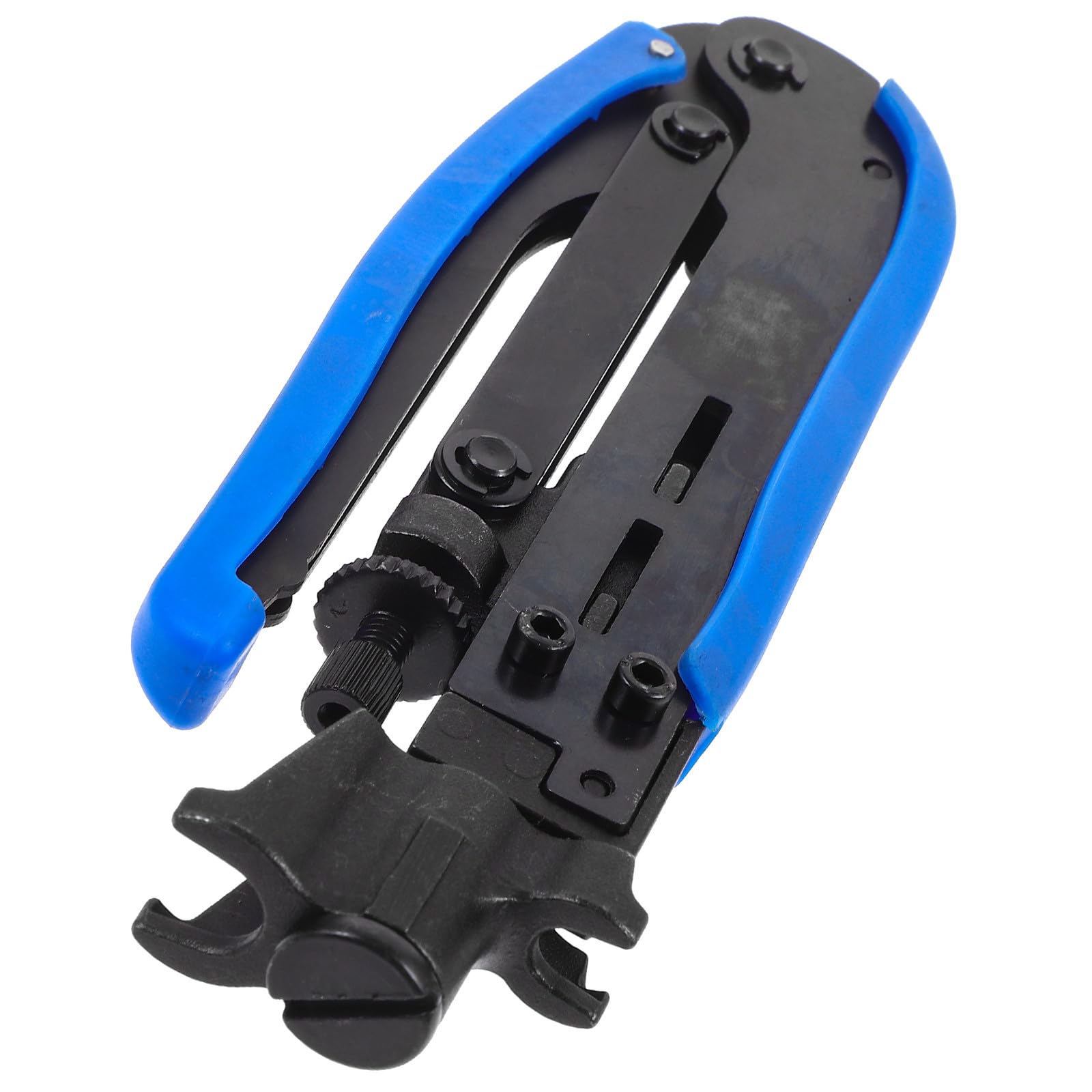 Mipcase Crimpadora Coaxial Doméstica Herramienta de Crimpado para Cable Coaxial Multiusos, Alicate Manual Robusto para Compresión Hermética, Accesorio Cable para Instalación Eléctrica, 1