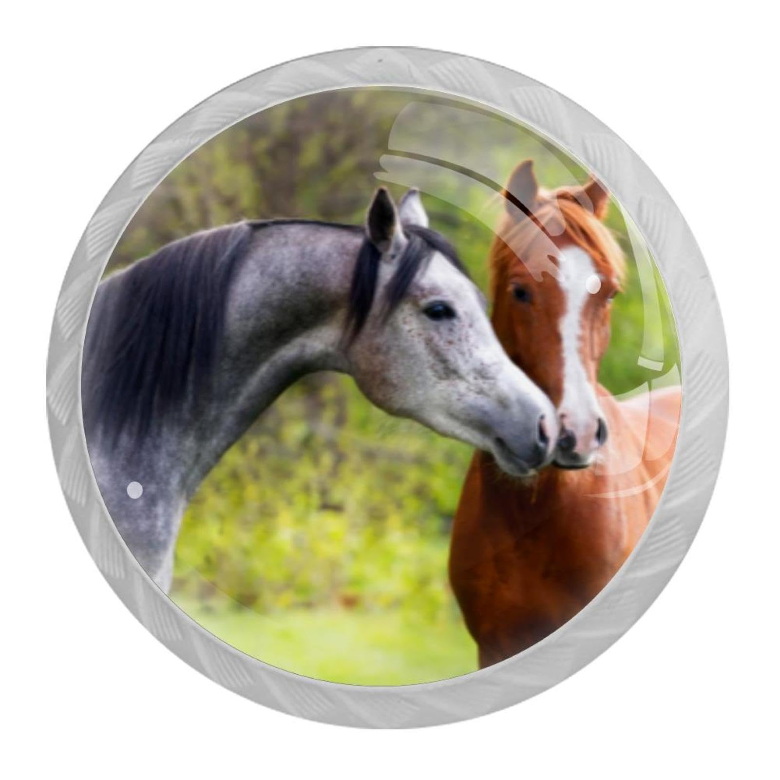 Tqmspg Multi08 4 Pieces Drawer Pulls Horses Animal Door Knobs Dresser Handles For Kitchen Wardrobe Cupboard Hardware Furniture