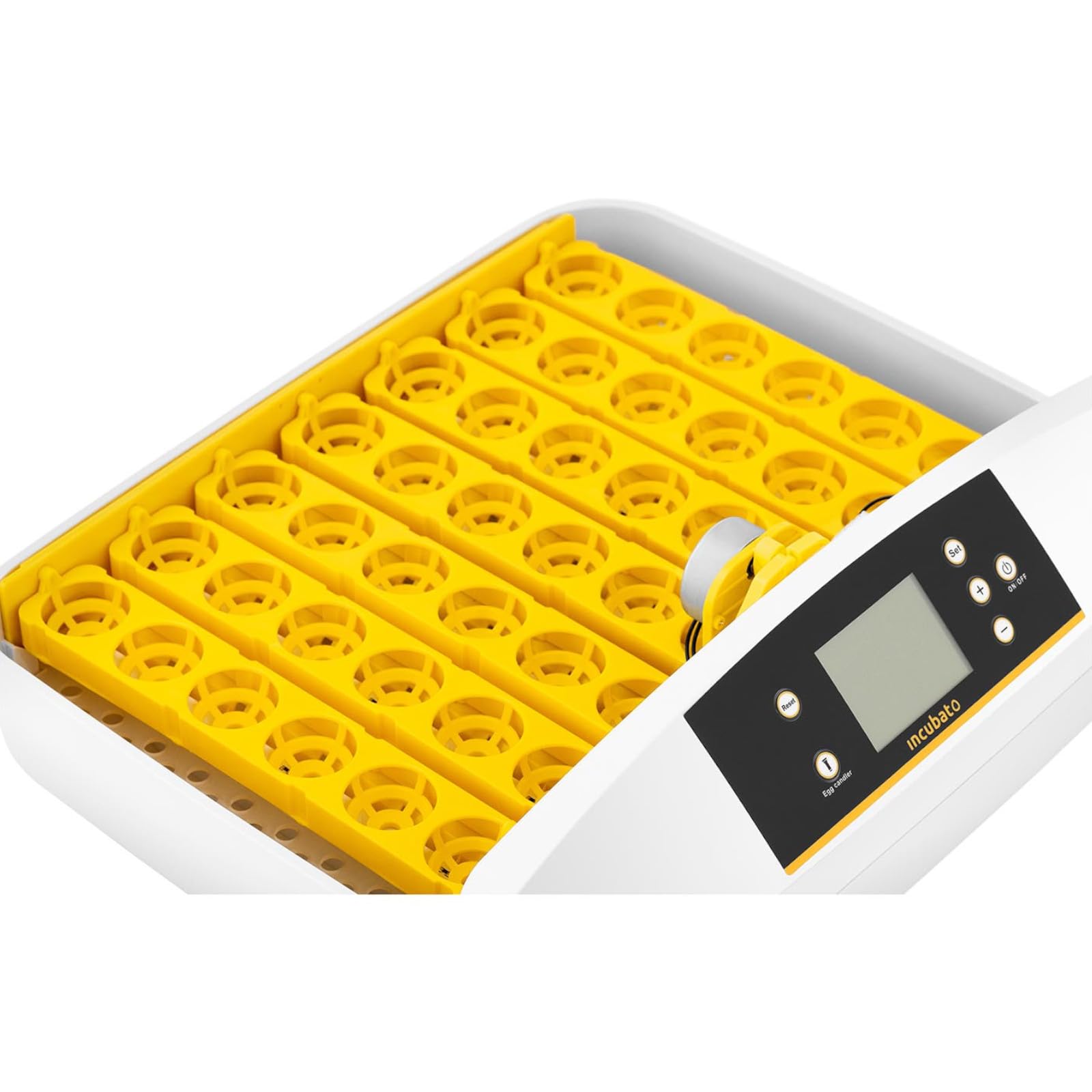 Incubadora De Huevos Aparato Incubador IN-32DDI (30-39,5 °C, hasta 42 Huevos, Ovoscopio Integrado, Totalmente automática)