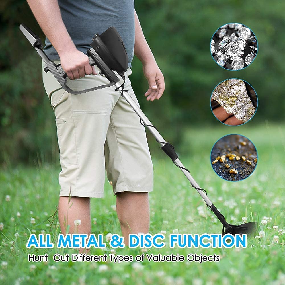 Detector de Metales for niños y Adultos, de Alta sensibilidad y discriminación, Ligero.