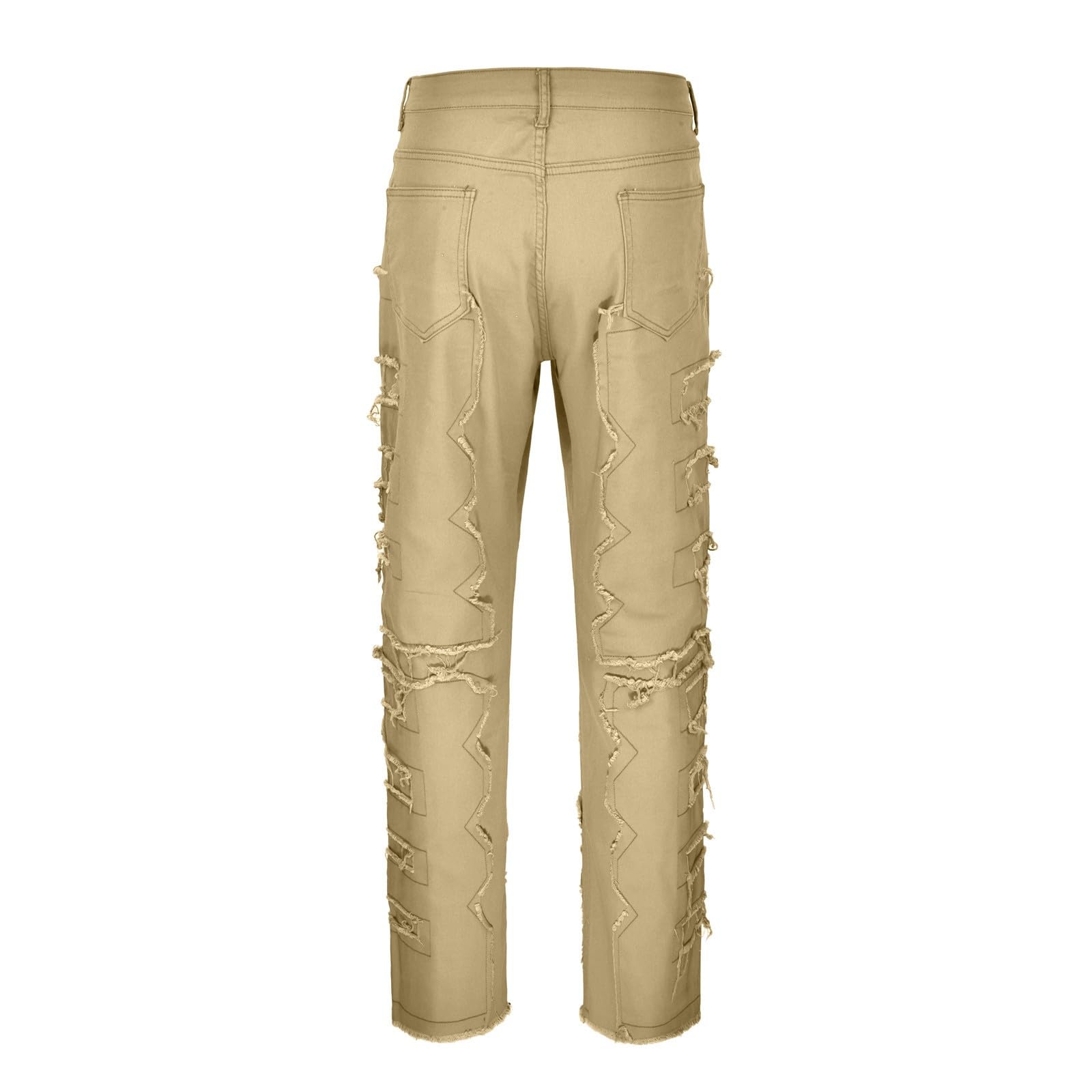 Jeans Da Uomo Strappati, Pantaloni Uomo Jeans Gamba Dritta Strappato Elasticizzati Pantaloni Uomo Elegante Casual Skinny Blu Jeans Uomo Estivi Jeans Da Uomo Streetwear Stile Y2k Pants Casual Versatile