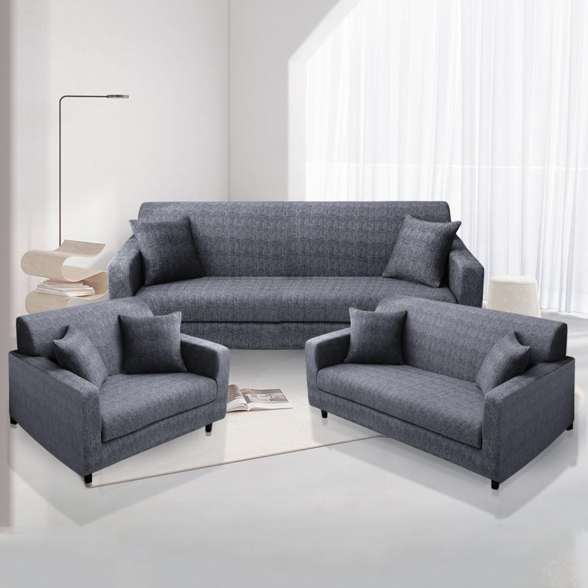 EEGVUY Funda para Sofa Cama, Cubre Sofa 3 Plazas Elástica Protector