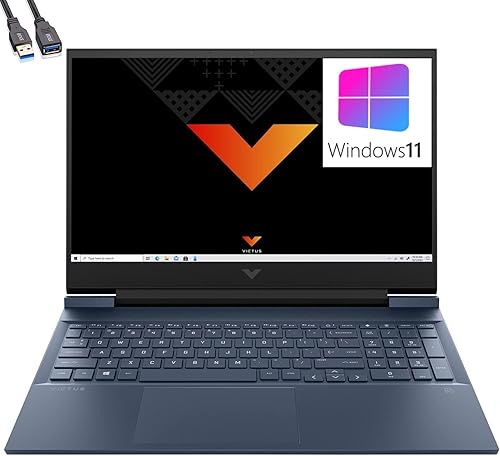 HP Victus Gaming Laptop 2023, pantalla de 15.6 pulgadas a 144 Hz, procesador Intel Core i5-13420H, gráficos NVIDIA GeForce RTX 3050, 8 GB de RAM,
