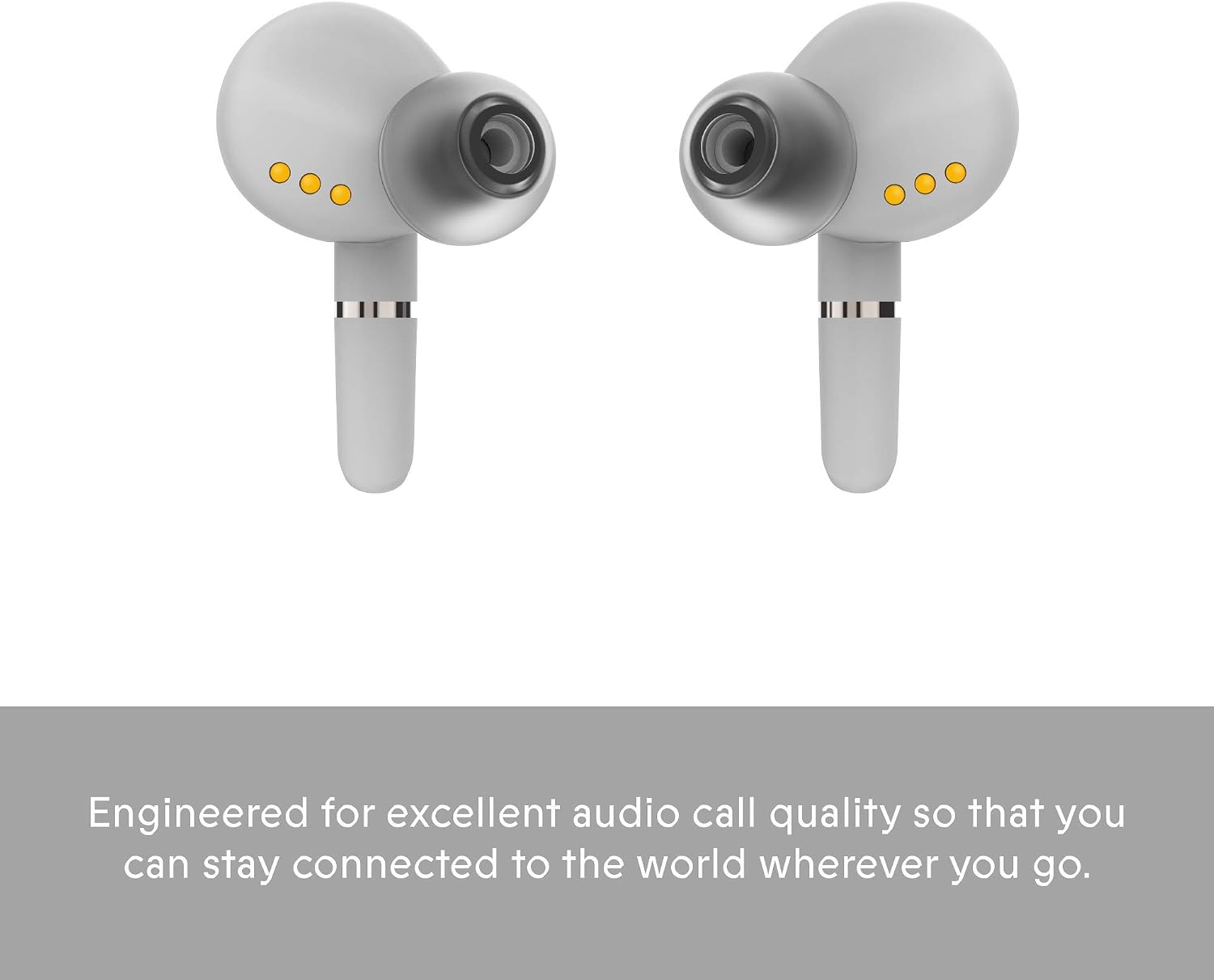 SOUL SYNC PRO - Superior True Wireless Earbuds, in Ear Headphones with Bluetooth, Dual Microphones - (Pearl White)