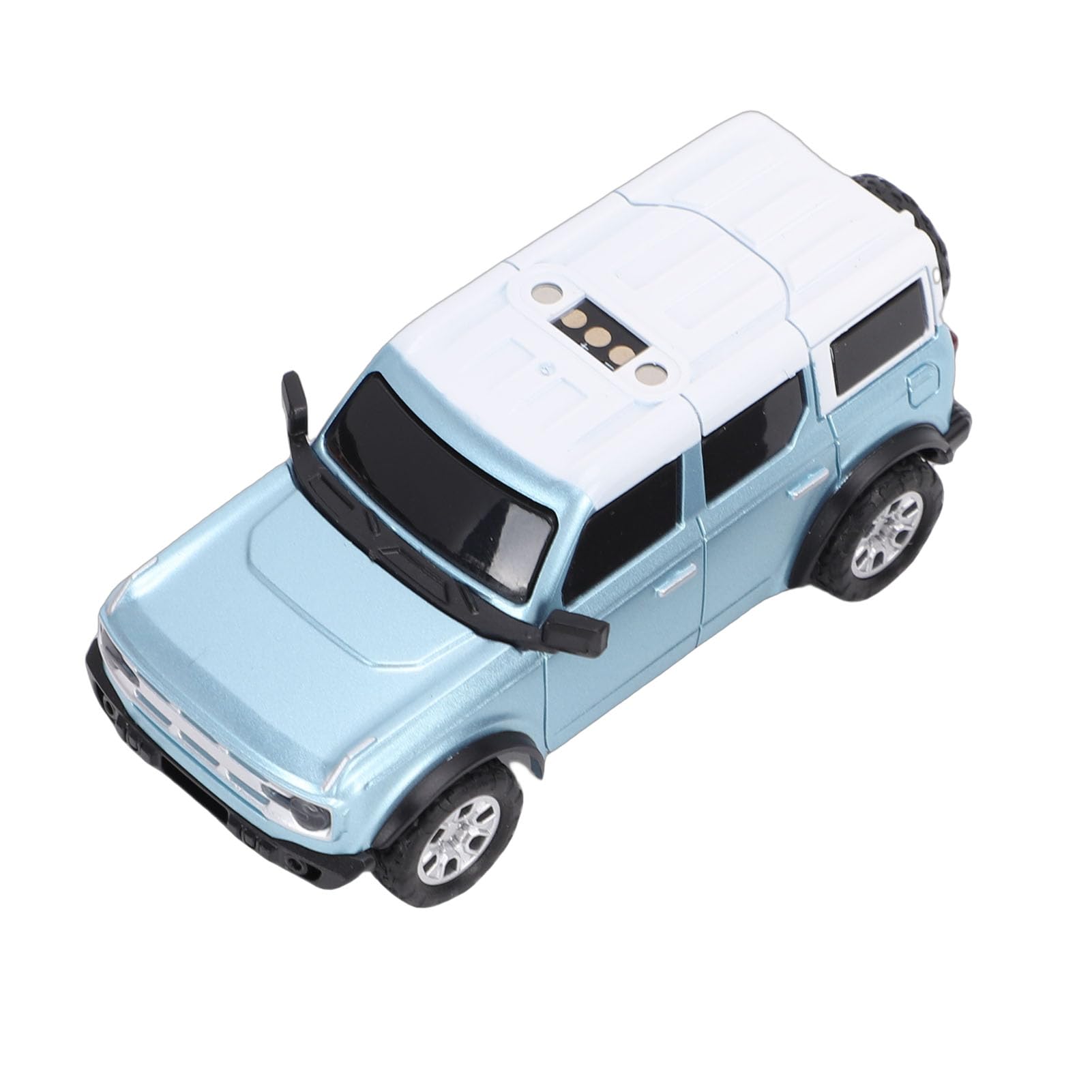 RiToEasysports Samochód Mini RC 1:64 FPV, Zdalnie Sterowany Samochód do Driftu 2,4 GHz z kamerą HD i Połączeniem Aplikacji Wi-Fi, Samostabilizująca Kontrola 3 Prędkości do Użytku w (jasny niebieski)