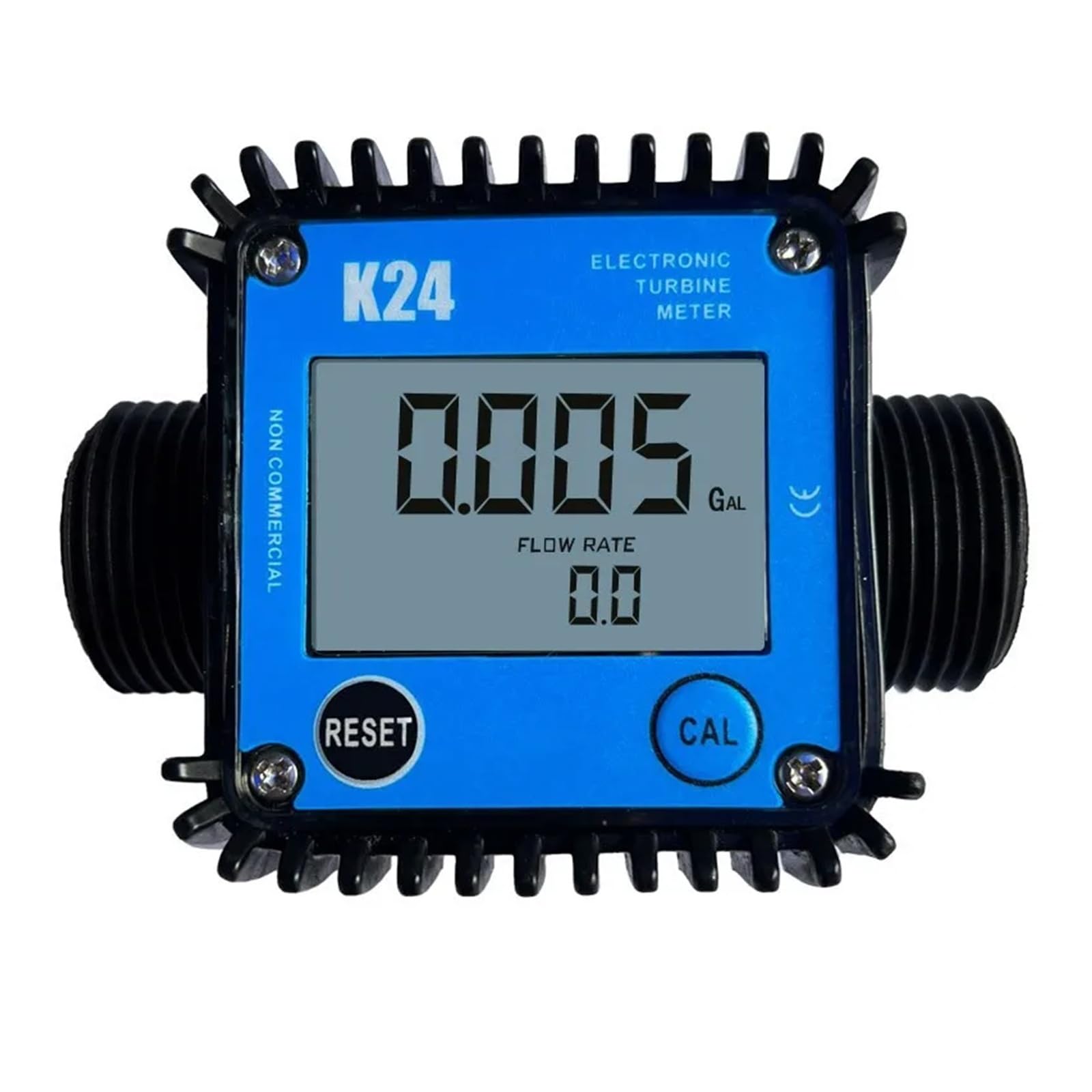 Caudalímetro electrónico de turbina K24 1 pulgada, DN25, rosca externa plástico, caudalímetro alta precisión for agua, combustible Baja repetibilidad(Model1)