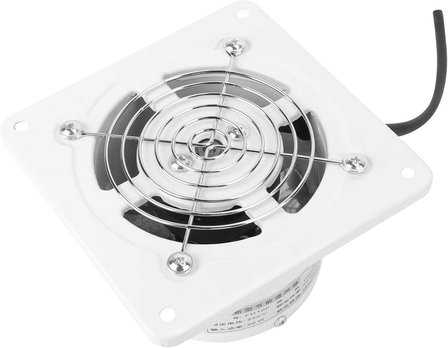 Extractor de pared con motor de cobre para cocina y baño