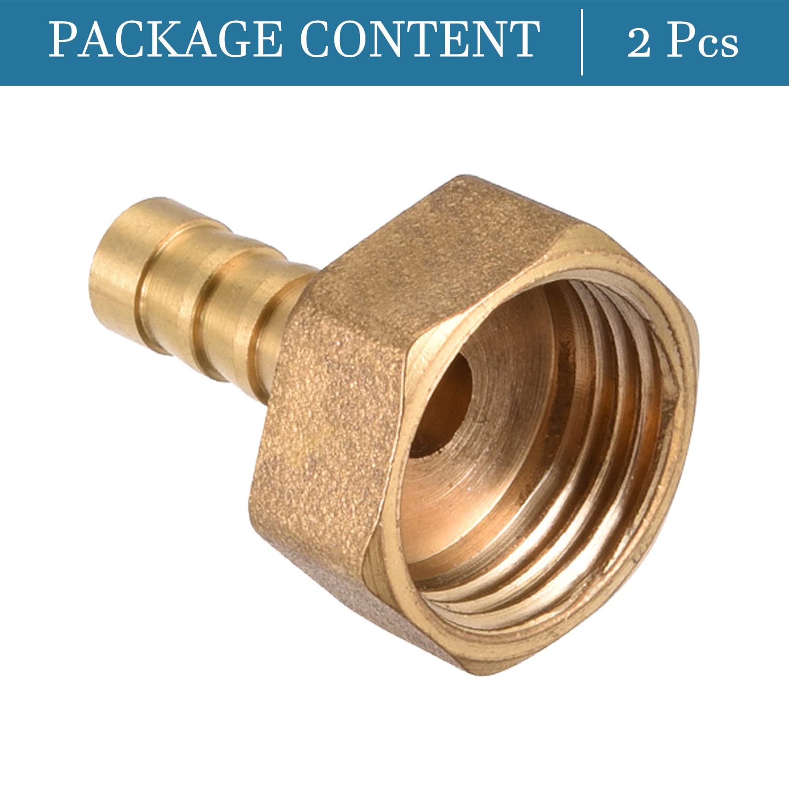 Raccordo Ottone G1/2 Femmina 10mm Barb - Per Tubi Spinati | 4 Pezzi Per Sistemi Vuoto E Fluido - Foto 9