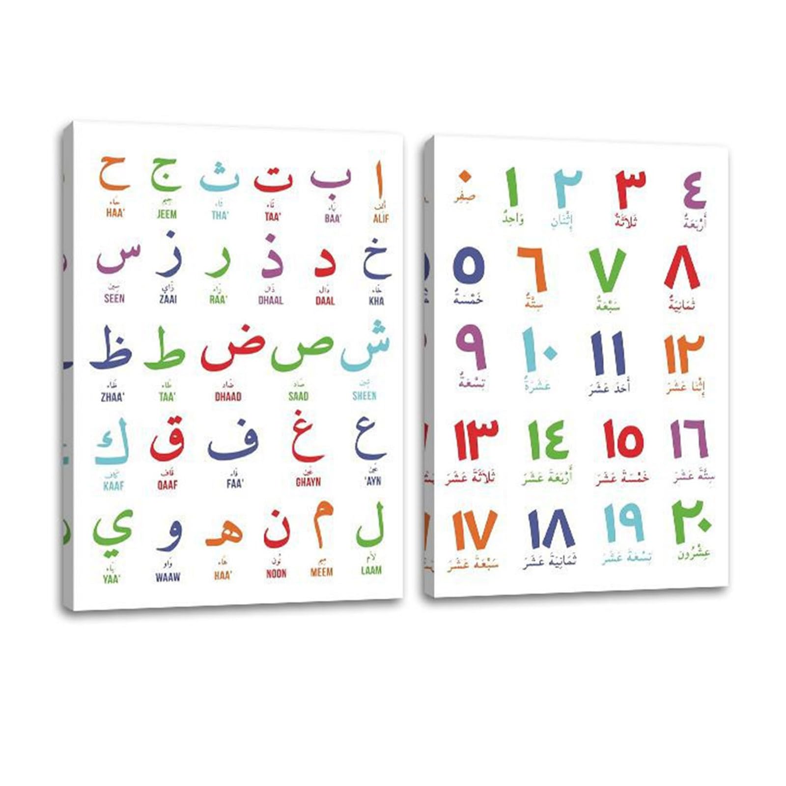 Alphabets Arabes Numéros Whltzf 2Pieces : mémorisation rapide sans effort