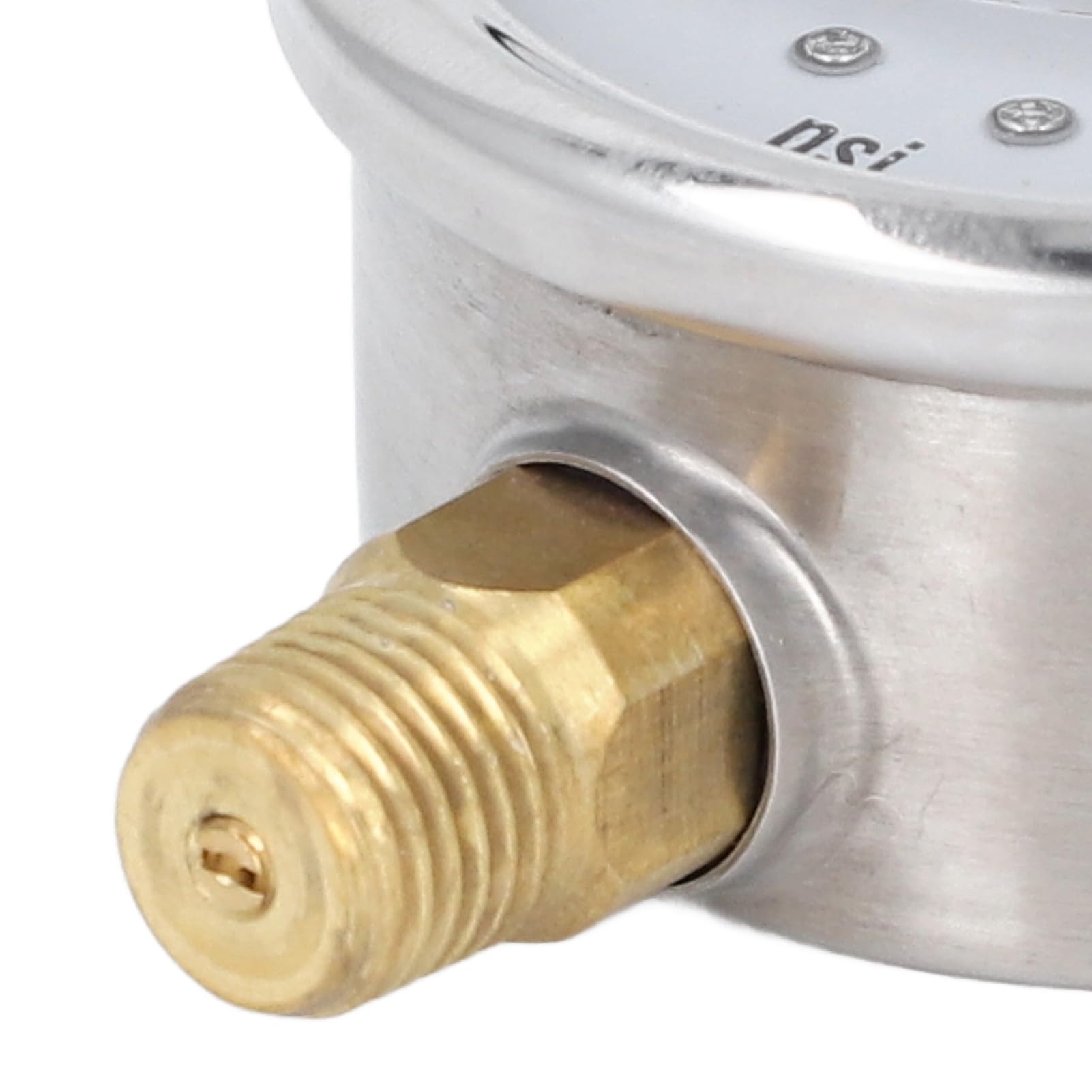 Manómetro hidráulico de Alta presión de 5000 PSI, manómetro con Relleno de glicerina líquida, Calibre de 1/4 NPT 2,5 para Combustible, Aire y Agua con Caja de Acero Inoxidable