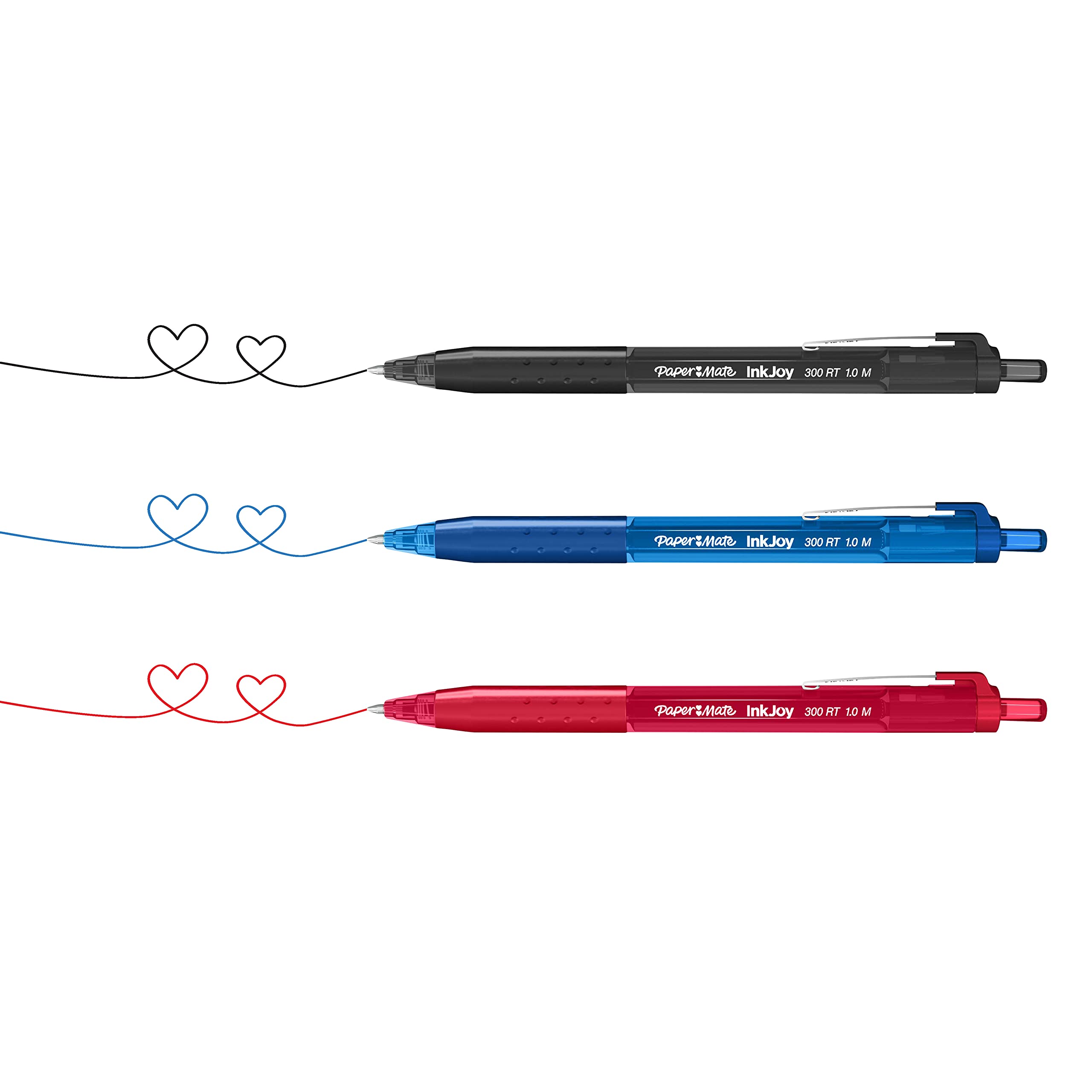 Paper Mate InkJoy 300RT Retractable Ballpoint Pens, Blue, 1 count (Pack of 8) - Image 3