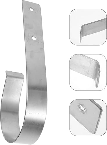 Miniatura 5 de YARNOW Soporte de boya de anillo de acero inoxidable, soporte de herradura marina, soporte de anillo de vida para boya salvavidas, gancho grande en