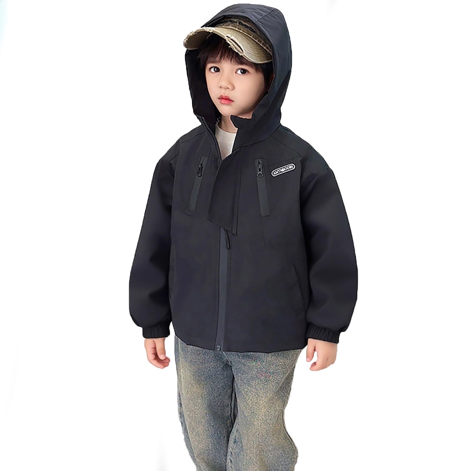 Veste de pluie enfant garcon imperméable softshell hiver - 8