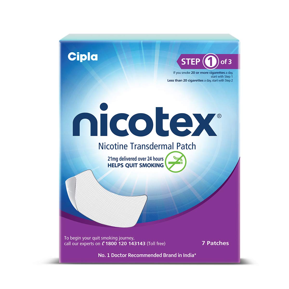 Nicotex Patches, 21mg, 7 Patches