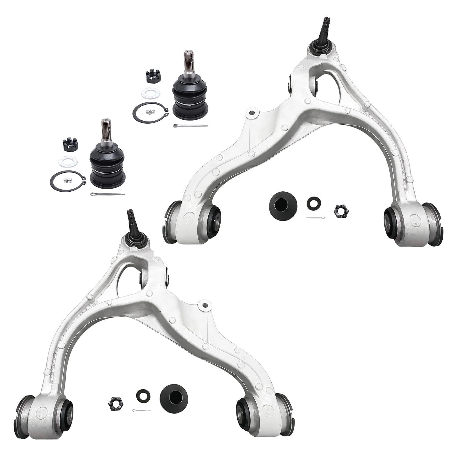 Detroit Axle - 4pc Front End Control Arms Kit for 2006-2010 Dodge Ram 1500