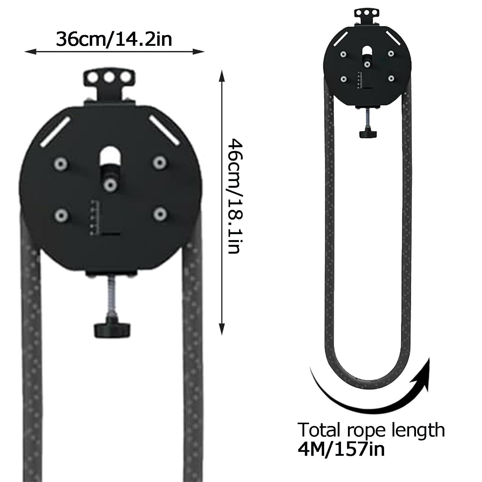 Máquina de Cuerda sin Fin for Gimnasio en casa, máquina de poleas de Cable, Sistema de poleas de Cable portátil, máquinas de poleas de Cable, Herramienta de Entrenamiento de Cuerpo Completo