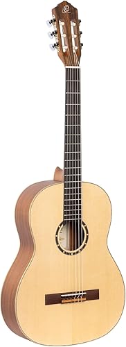 Miniatura 116 de Serie Familiar Guitarra Clásica de Nylon Tamaño 1/4 con Bolsa Tapa de cedro - Natural - Satén