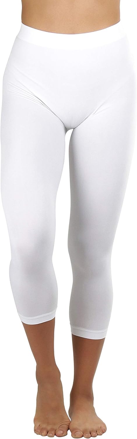 ToBeInStyle Women’s Capri Length Seamless Lightweight Stretch Leggings - Image 4