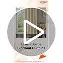 Image of Urban Space 100% True Blackout Curtains for Door, Gold Foil Printed Blackout Curtains, Blackout Decorative Door Curtain Eyelet with Tieback, 1 Piece Curtain for Living Room(Aurika Beige, 8 Feet)