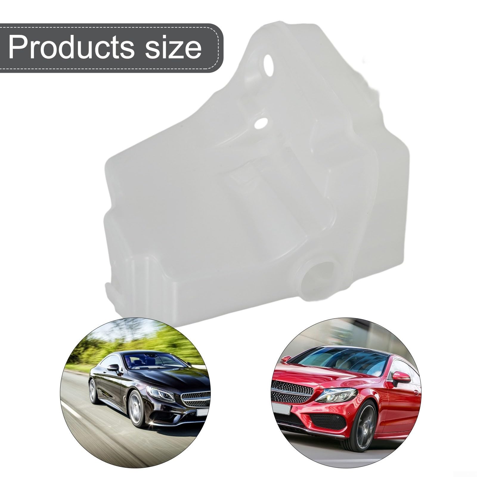 Depósito de líquido para limpiaparabrisas estilo OEM para Mercedes-For ML Class SUV 1998 a 2005 compatible con números de pieza 1638601160 1638601260 1638690820