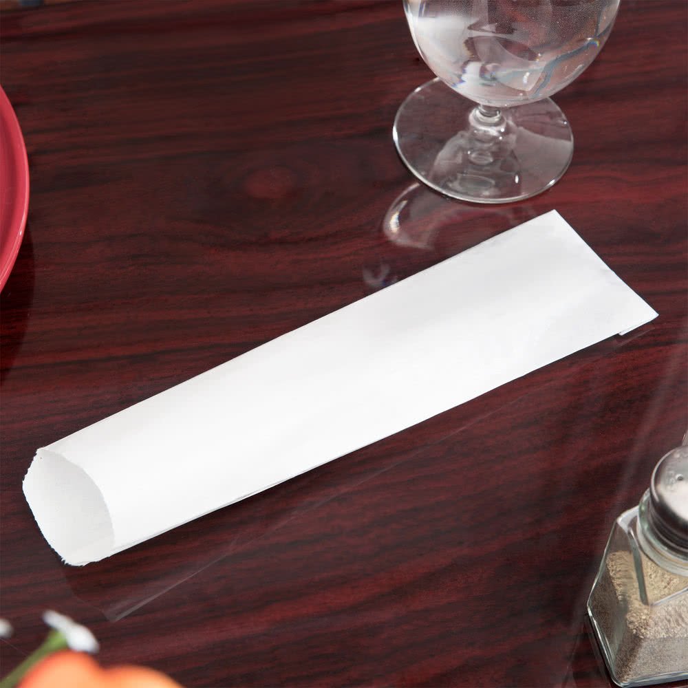 Chocolate Pretzel Favor Bags, Classic White Paper - Set of 100 - Treat Bags for Chocolate Covered Pretzel Rods, Churros