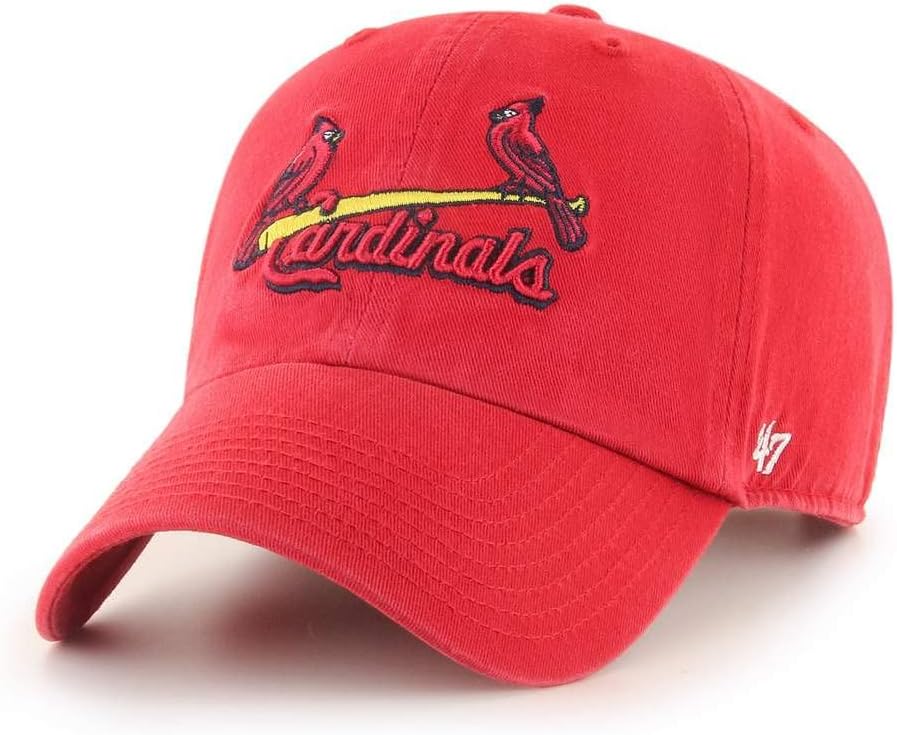 47 St. Louis Cardinals Cooperstown Clean Up Dad Hat Baseball Cap - Red