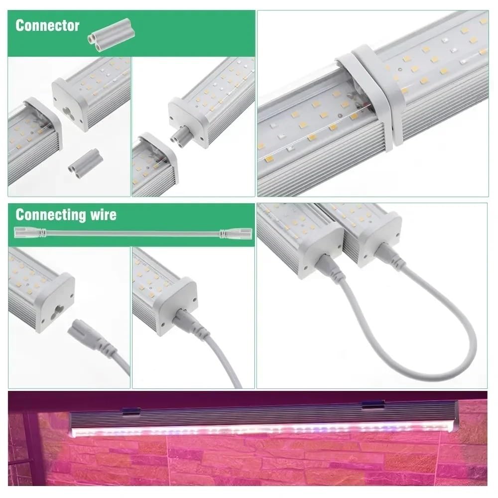 Lampa Roślinna, Najnowsze lampy LED do uprawy o pełnym spektrum działania dla roślin szklarniowych Kwiaty wegańskie wypełniają światło bezglebowe