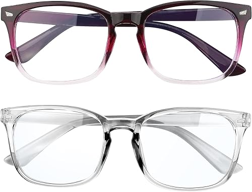 Miniatura 12 de Paquete de 2 lentes de luz azul para mujeres y hombres, gafas de computadora