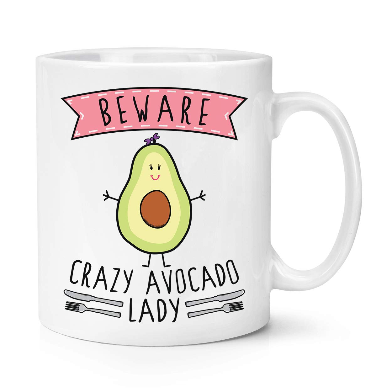 Gift Base Beware Crazy Narvalo Lady Viaggio Tazza con Manico