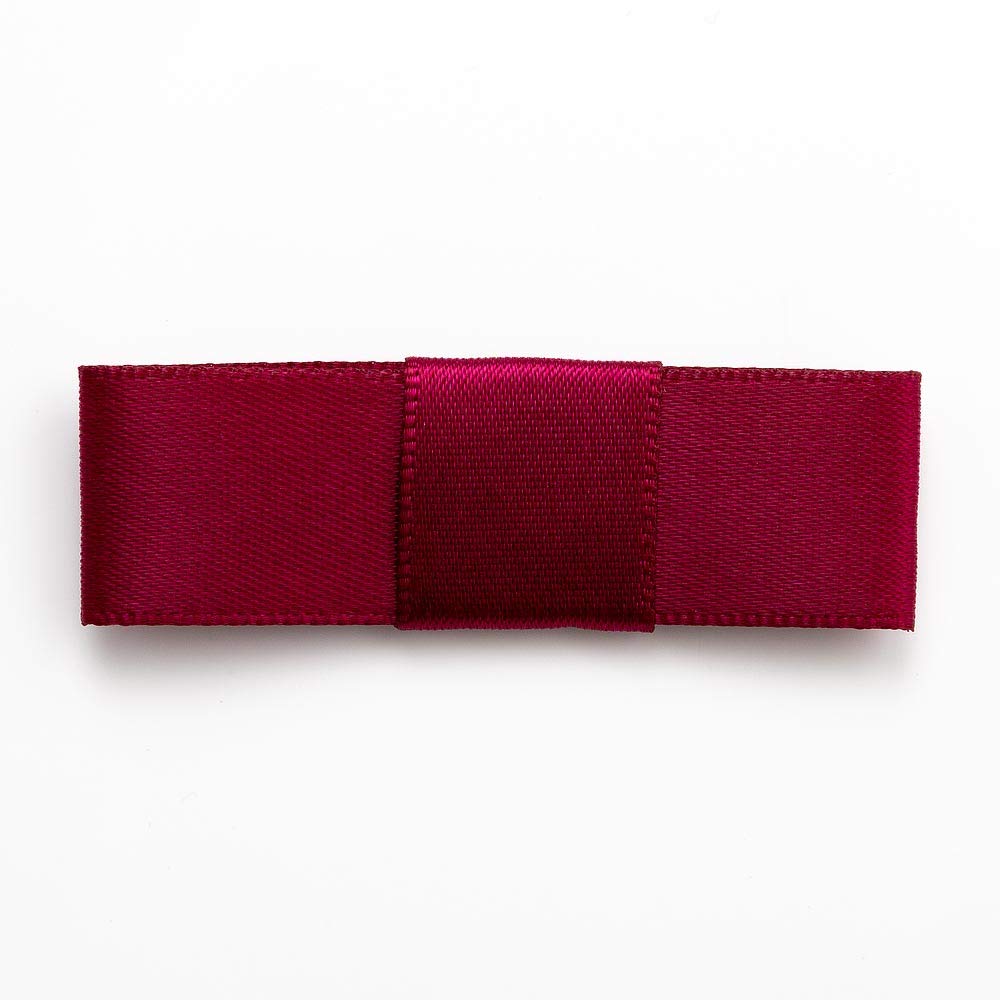 Italian Options Flat Satin Bows Self Adhesive 12-Piece Pack, 5 cm Bow Width, Burgundy