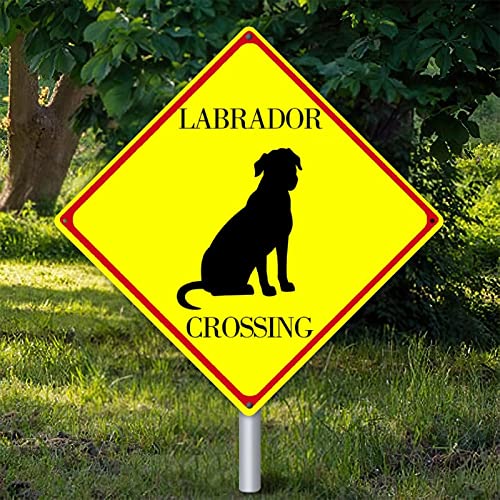 Silhouette de labrador sur plaque vintage pour égayer votre porche et cour