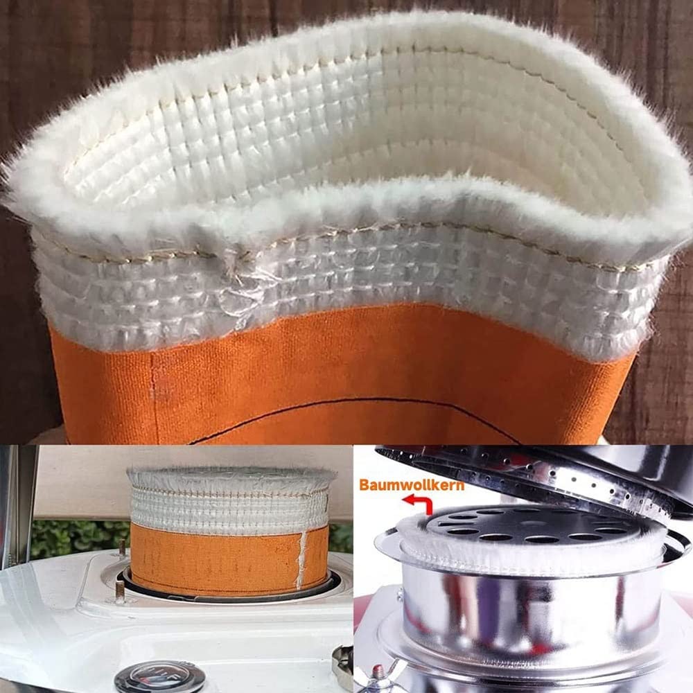 JWW Docht Für Petroleumofen Portable 75mm Baumwollkern Effizienter Dochte, Porfessional Ersatz Dochte, Lange Brenndauer Rauchfrei Geruchsneutral (Color : 6 * 75mm)