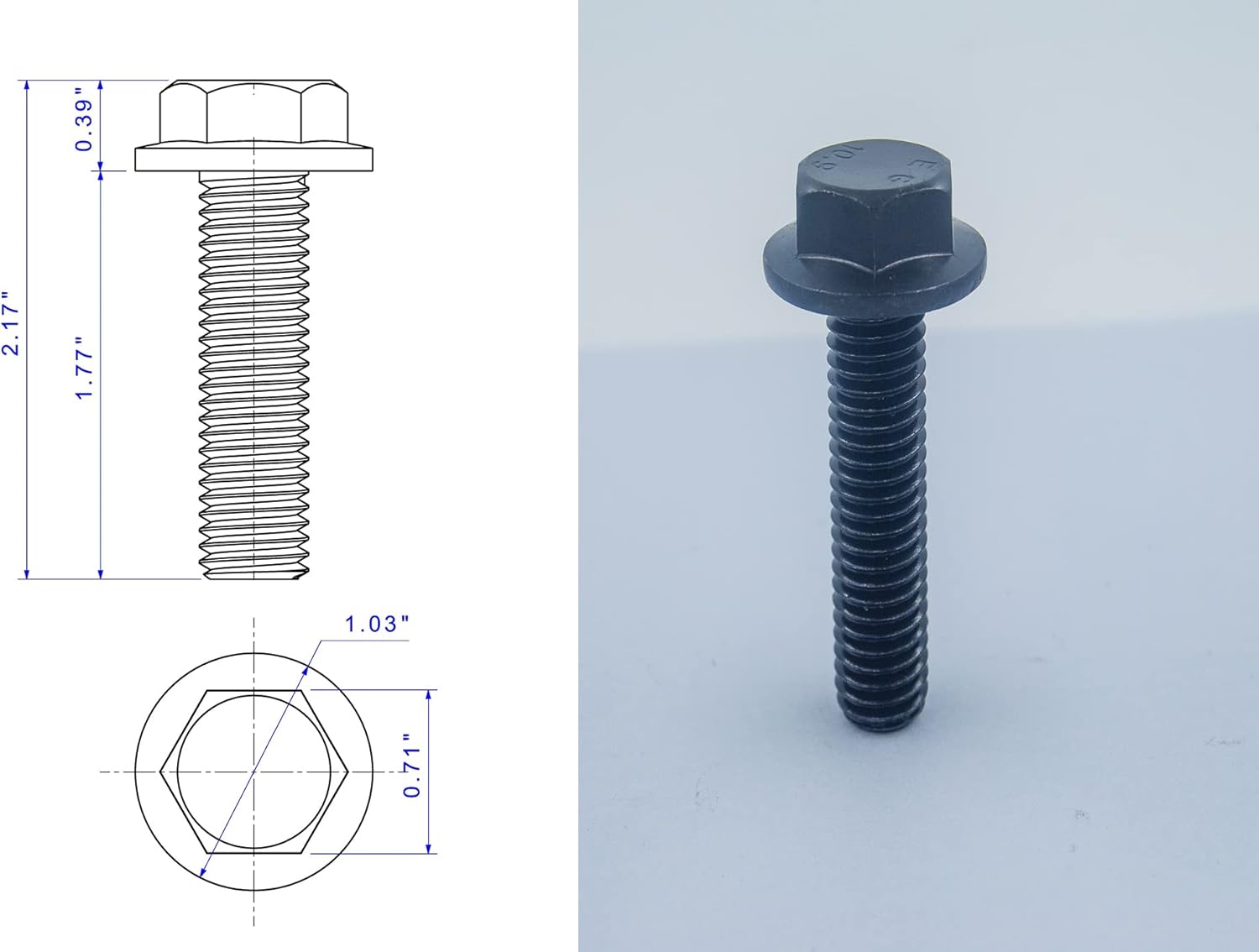 Truck Bed Mounting Bolts, Truck Box Bolts Compatible with Chevy Colorado Silverado Canyon Sierra (Pack of 10)