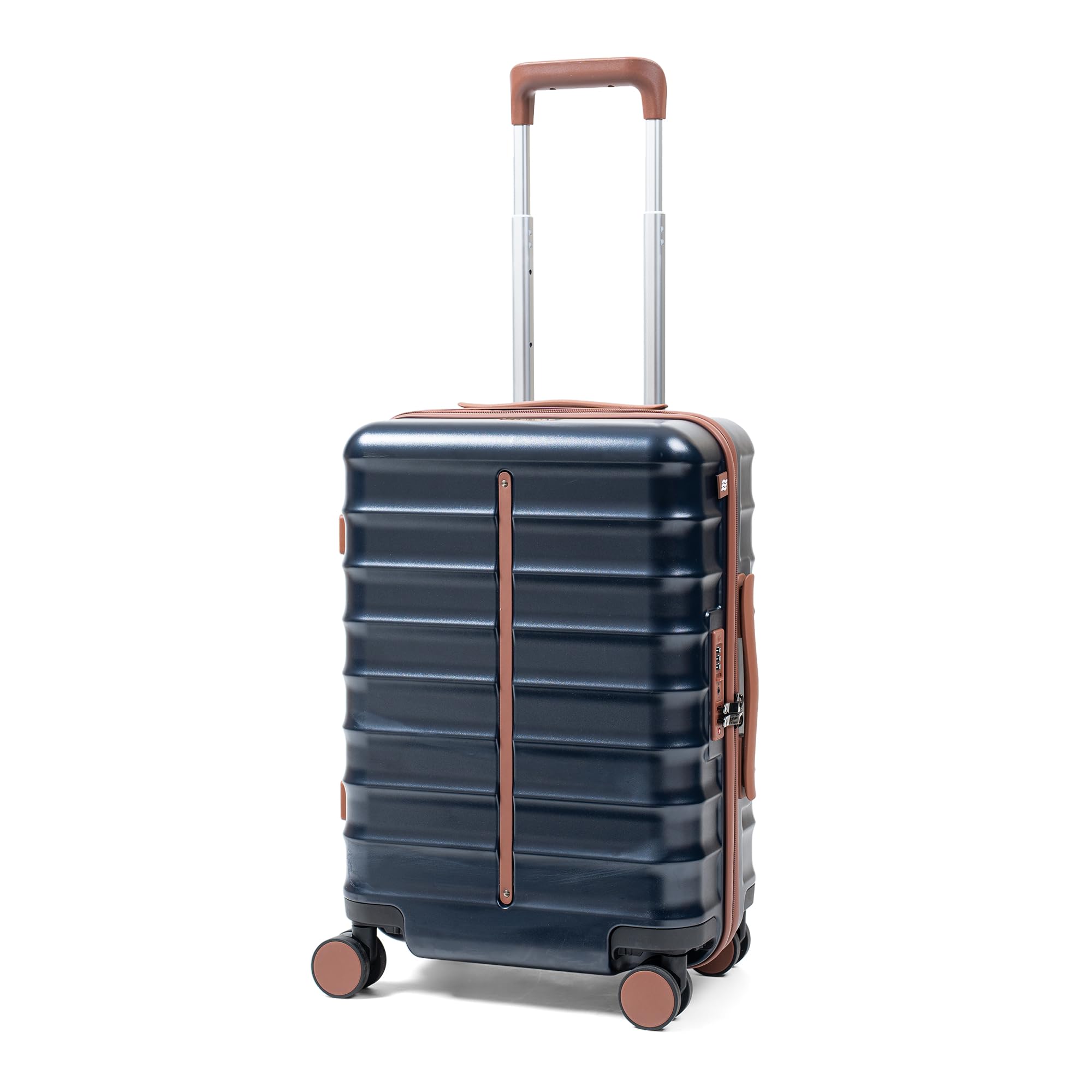 Assembly Polycarbonate Cabin Suitcase (55 cms) | Hard-Sided Trolley Bag with TSA Lock and Silent Spinner Wheels| 45 Liters | Blue | Odyssey