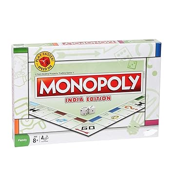 Monopoly India Edition Board Game for Families and Kids Ages 8 and Up,Fantasy Classic Gameplay,Multicolor