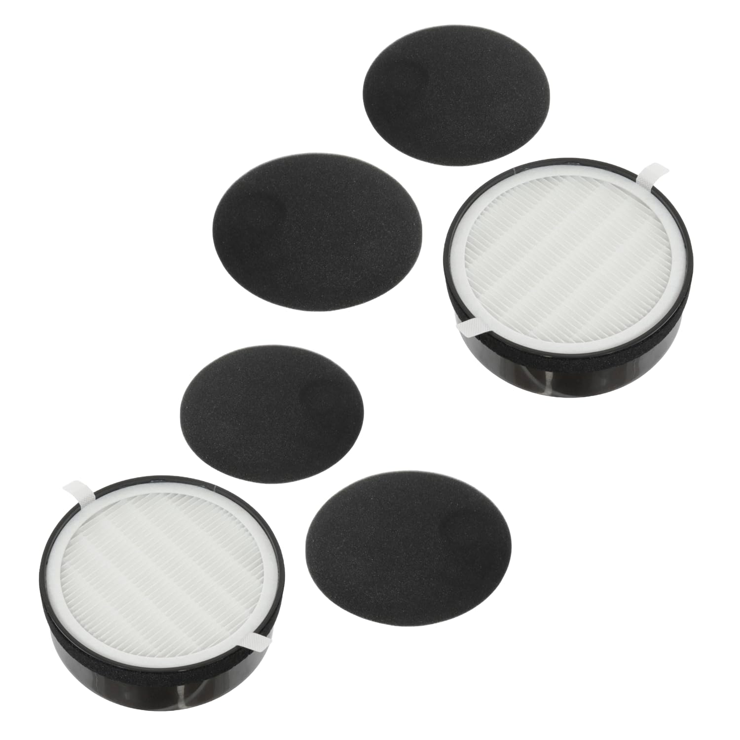 Reliapart 3-In-1 Hepa And Activated Carbon Replacement Filter (2 Pack) Compatible For Levoit Lv-H132 Purifiers Removes Dust Allergens And Odours Compact Cartridge Design Long-Lasting Filtration