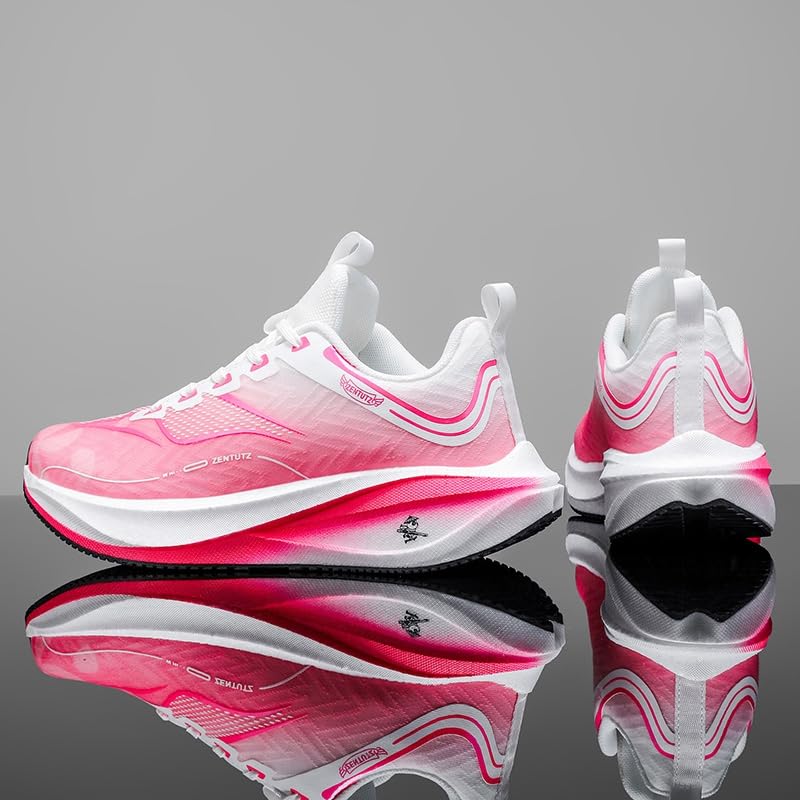 Men's Breathable Mesh Lace Up Lightweight Thick-Soled Running Shoes Suitable Sports Shoes for Walking Tennis and Daily Wear3