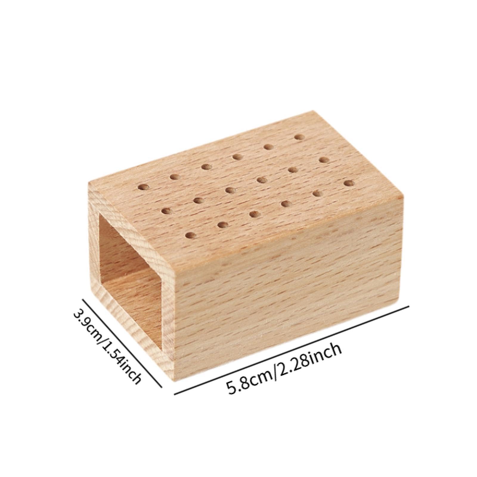 Organisateur D'embouts à Ongles En Bois, Porte-outils pour Manucure, Boîte de Rangement pour Outils de Manucure, Support de Rangement pour Têtes D