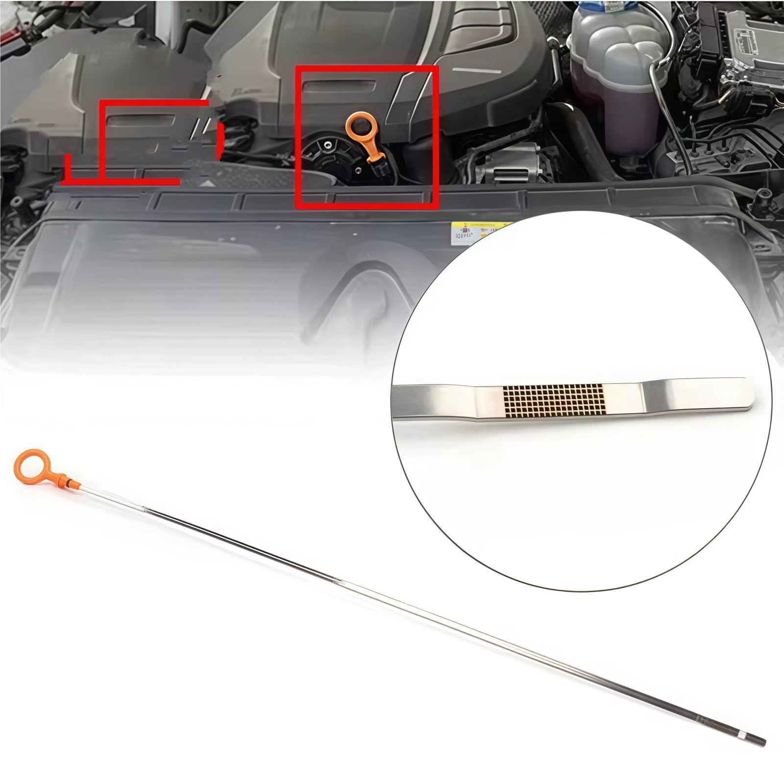 Asta di Livello Olio Motore per VW Touareg 3.2L V6 2004 2005 2006, Ricambio 022115607D