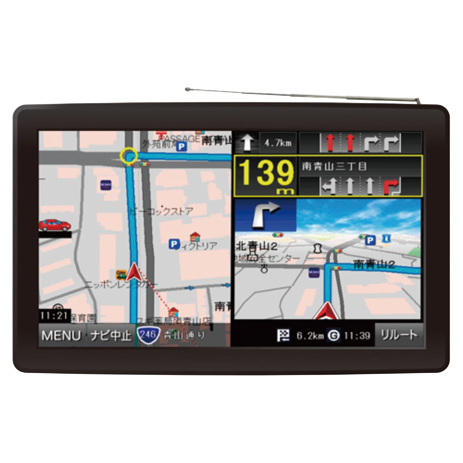 Amazon.co.jp: OVERTIME 9インチ ワンセグナビ トラックモード