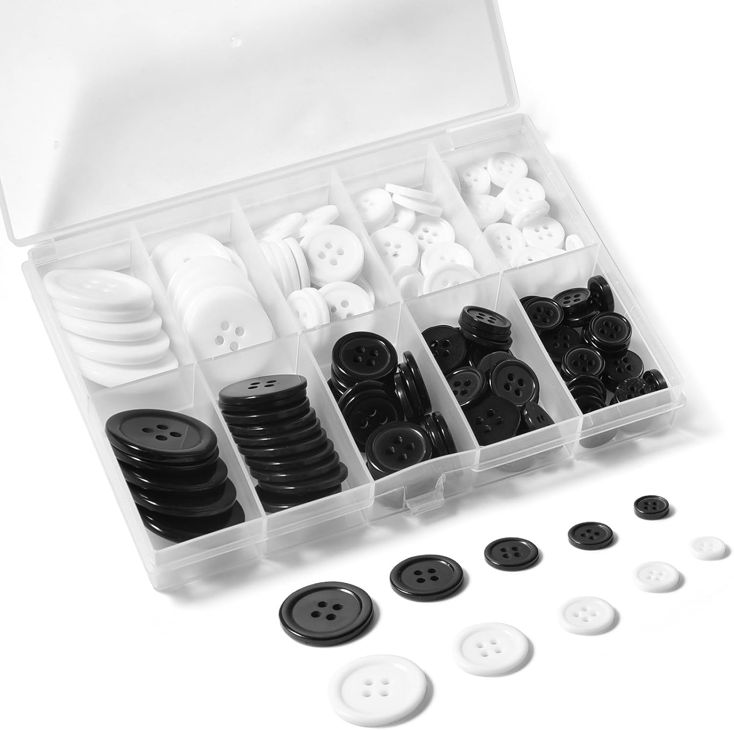160 Piezas Botones Para Ropa, Botones, Adecuado Para Ropa, Juego de ...