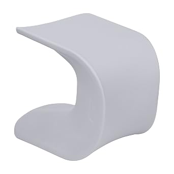 ECR4Kids Wave Seat, 18in - 19.6in Seat Height, Perch Stool, Light Grey