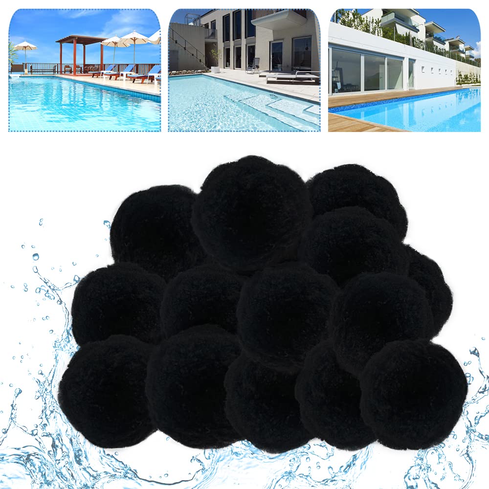 FIVMEN Palline filtranti per piscina per impianto filtrante a sabbia, 2800 g, sostituiscono 100 kg, sabbia di quarzo, in polietilene, per vasca idromassaggio, lavabile, per acquario, spa, pompa da