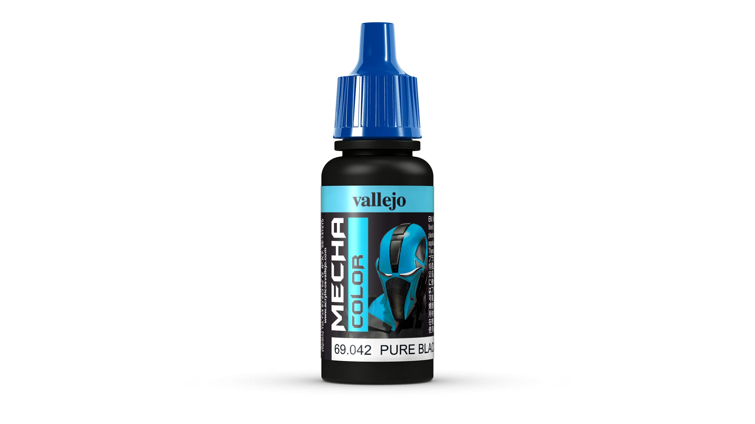 Vallejo 17 ml "AV Mecha Color" Acrylic Airbrush Colour - Pure Black โ image 1