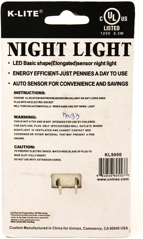 JMK IIT 2 Automatic Sensor Night Light Plug in Lite Round Lamp Power Wall Nighlight New