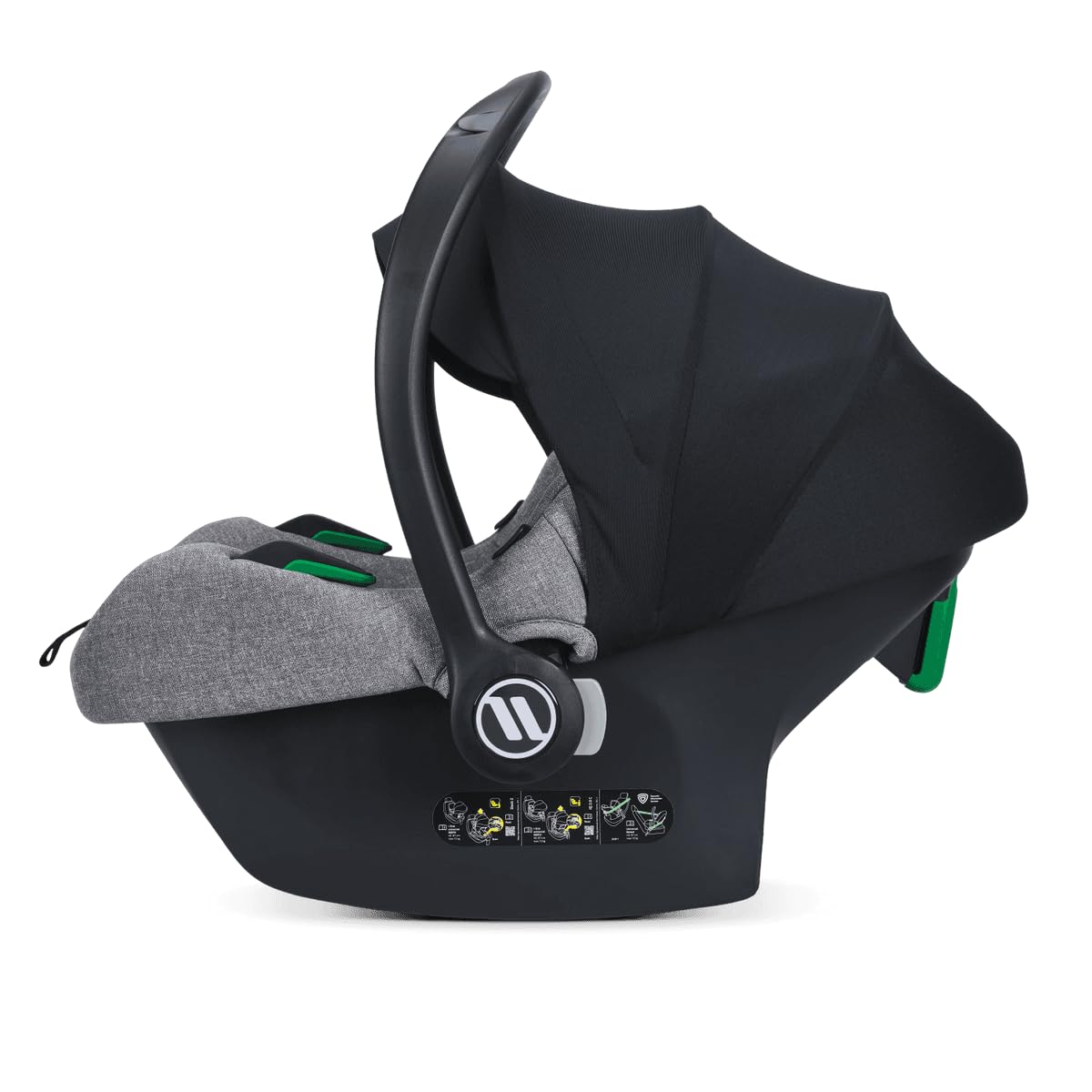Avionaut Cosmo Smart Kindersitz (0-13 kg, 40-87 cm) | Sicher & Bequem | Ergonomischer Baby-Autositz | ISOFIX-kompatibel für Neugeborene & Babys (Grey)