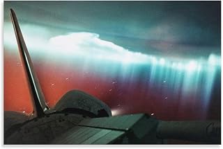 Space Poster NASA Aurora Australis Space Shuttle Endeavour Spaceship Science Fiction Interstellar Picture Print Wall Modern Home Artworks 16x24inch(40x60cm)